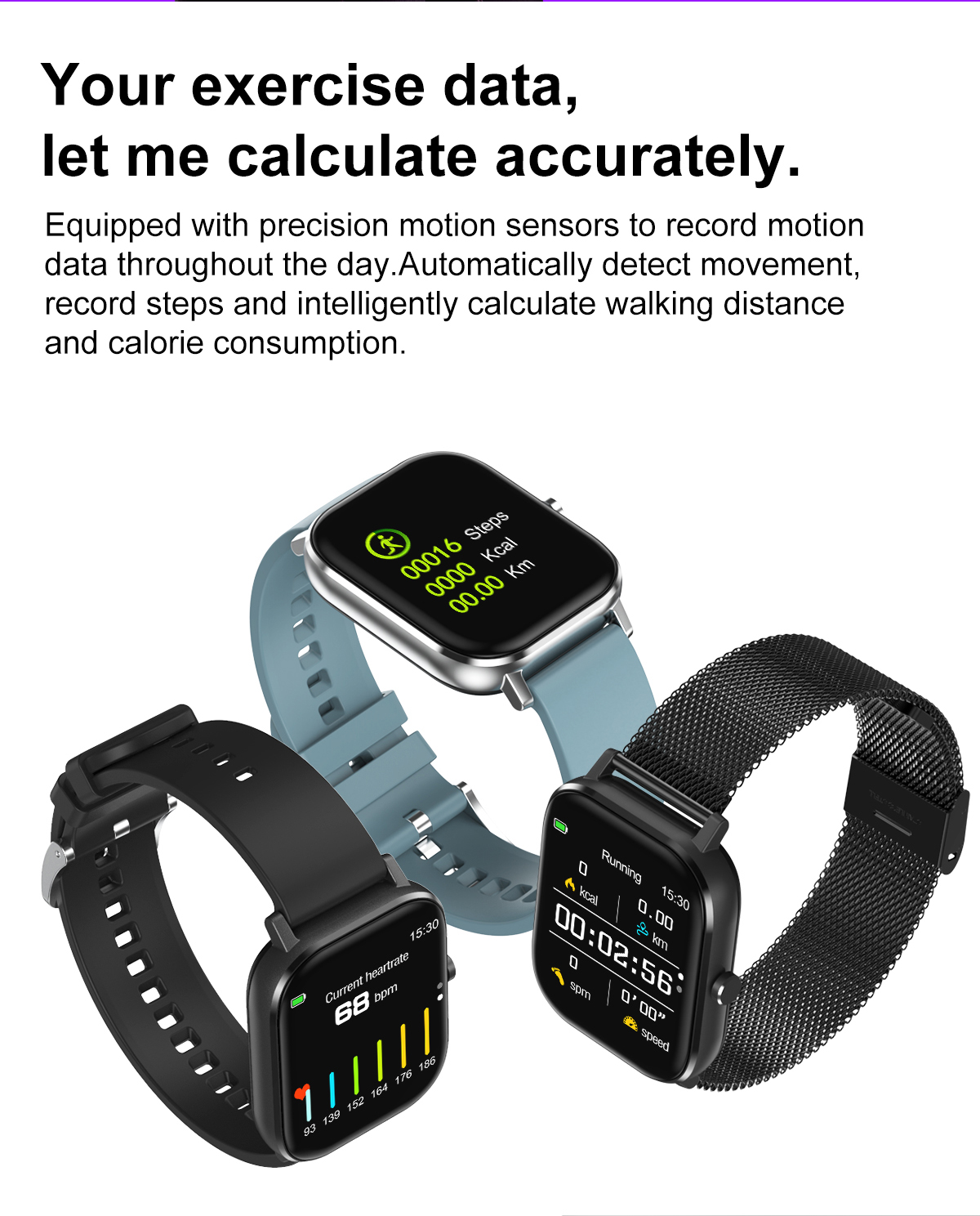 Wearfit devices health fitness smart wristband KM10 smart bracelet blood pressure monitor