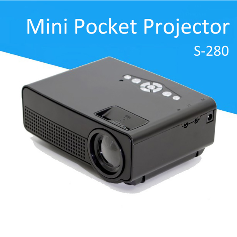 1500 lumens Mini LCD LED Projector S-280