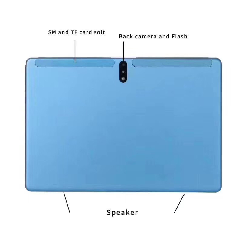 10.1inch Glass Touch Screen Octa Core Android Tablet PC with thin case