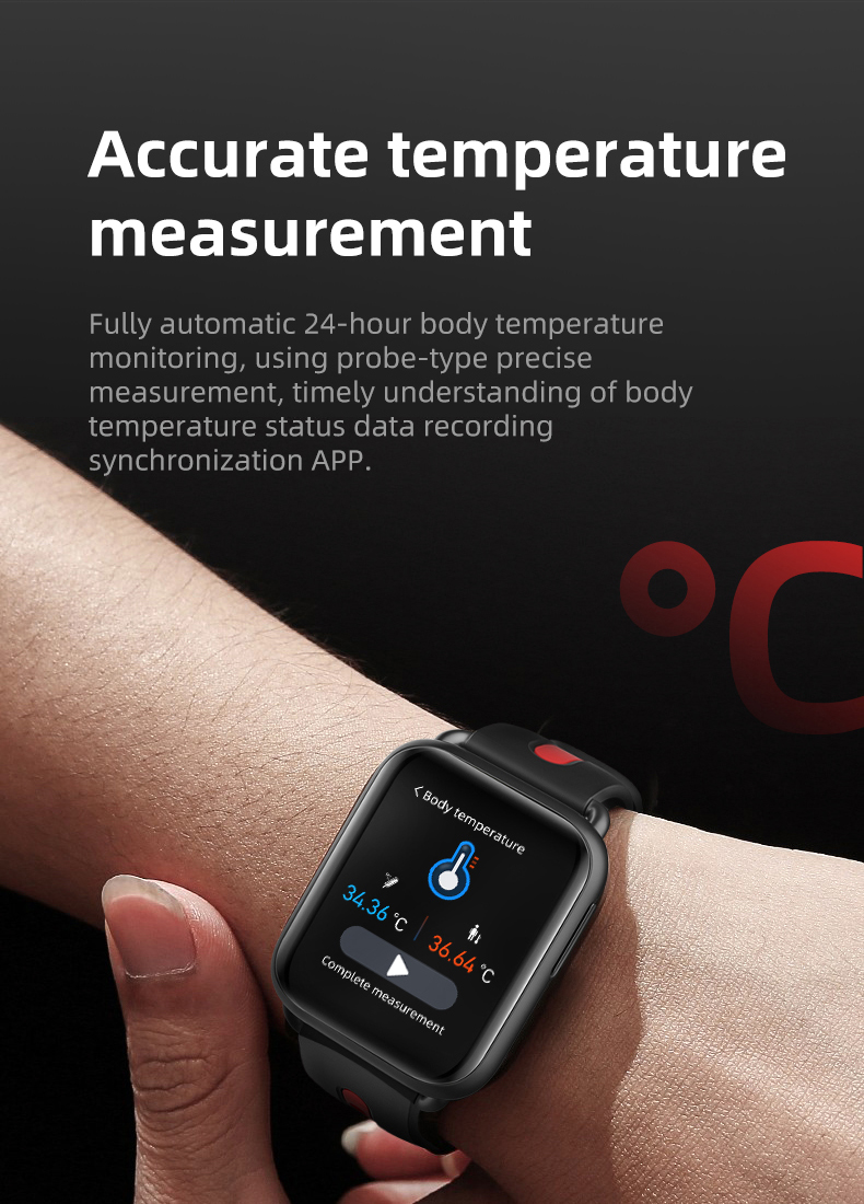 LF27 Smart Watch Support Body temperature measurement