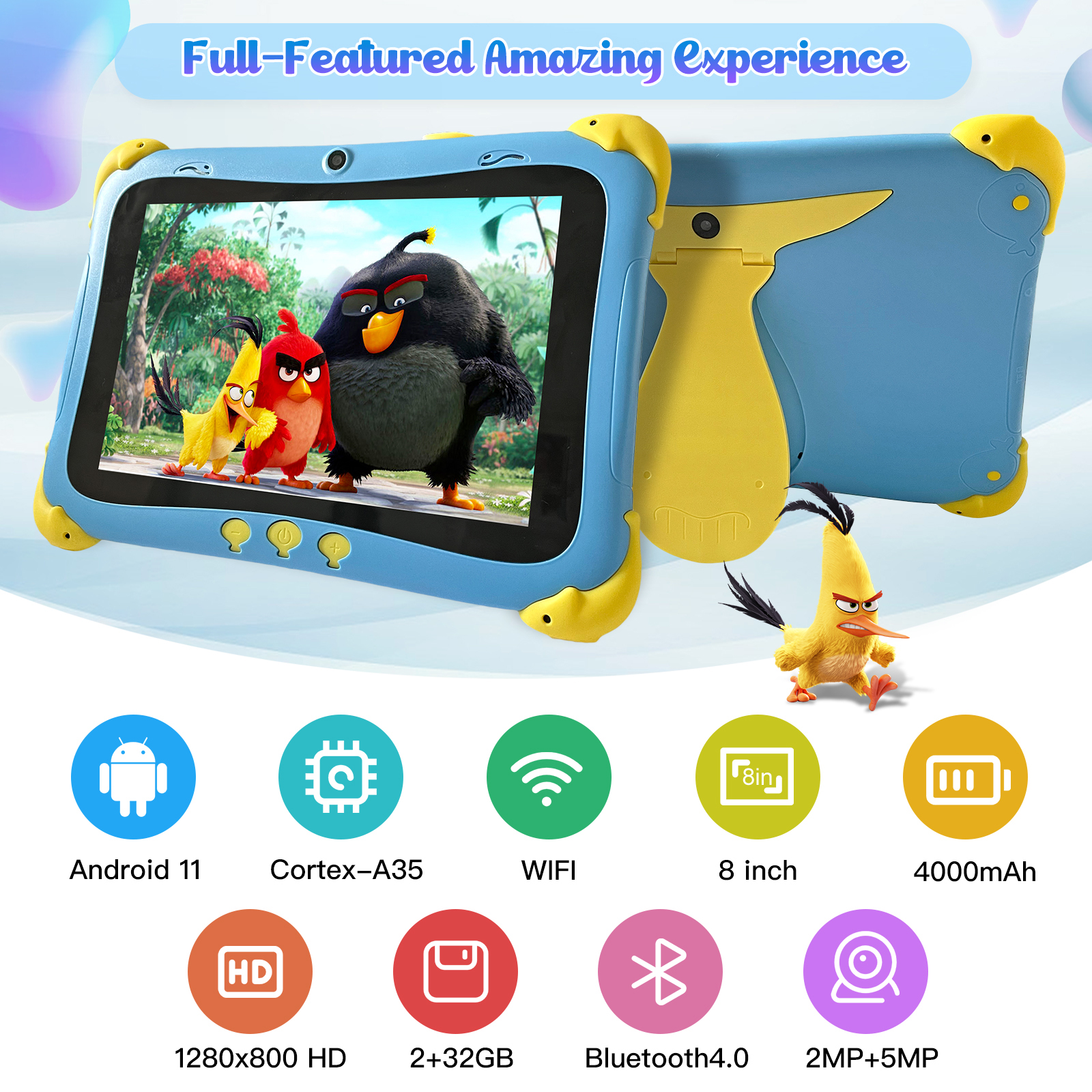 8 inch WiFi Kids Tablet 2GB+16G Children's Learning Cheap Baby Kids Tablets