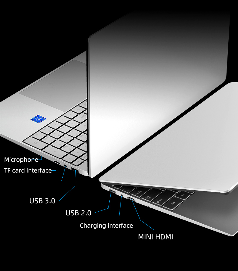 15.6 Inch Laptops Notebook PC Core R5 3500u Computer