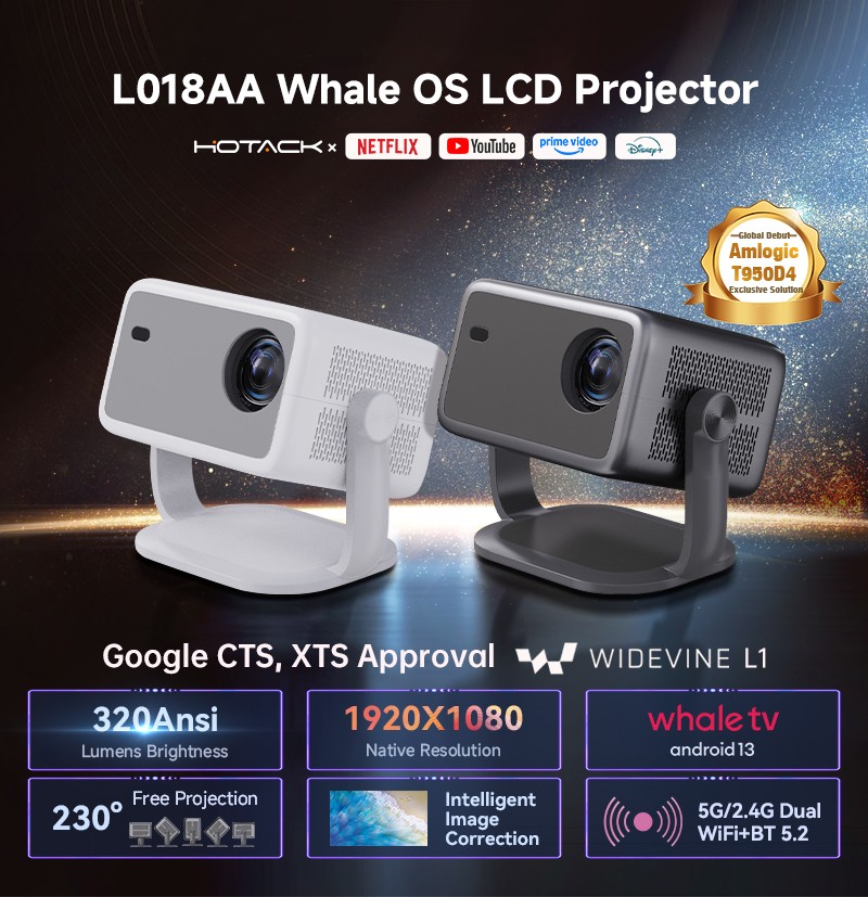 300Ansi Lumens 1080P Full hd Bt Custom logo Android 11 Wifi 5g Projector for Home Theater Tv Cinema Office