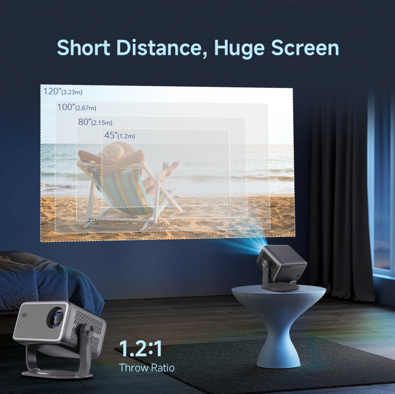 300Ansi Lumens 1080P Full hd Bt Custom logo Android 11 Wifi 5g Projector for Home Theater Tv Cinema Office