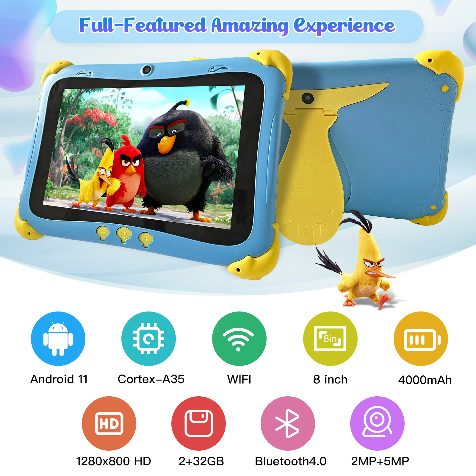 NEW 8 inch GMS Android 11.0 Wifi Rugged Tablet PC RK3326 Quad core for Kids learning educational iwawa Tablets