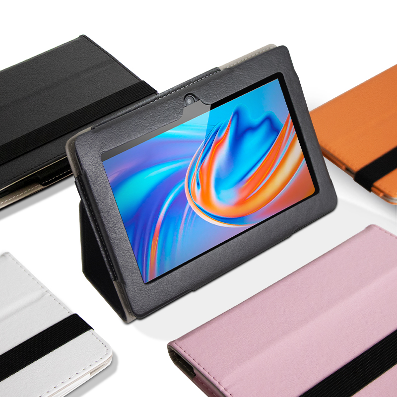 7 inch kids Android Tablet pc with folding leather case