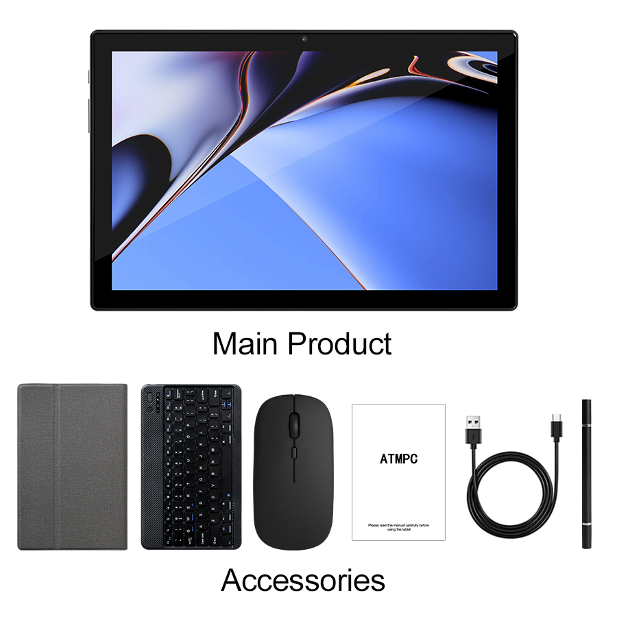 10.1 Inch Android 15.0 Tablet A733 DDR5 UFS Educational Business Gaming 128GB Octa-Core 2.0Ghz Ai for Students Professionals