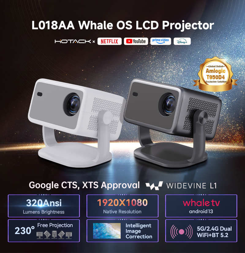 320Ansi Lumens 1080P Full hd Bt Custom logo Android 11 Wifi 5g Projector for Home Theater Tv Cinema Office