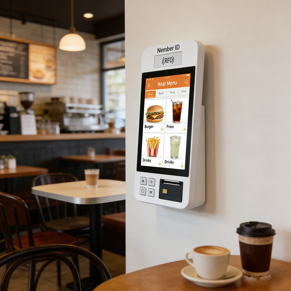 ODM Tablet 7 Inch Restaurants POS Terminal Android Tablet Ordering Kiosk Smart Digital Food Aluminum Kiosk Custom Tablet MID