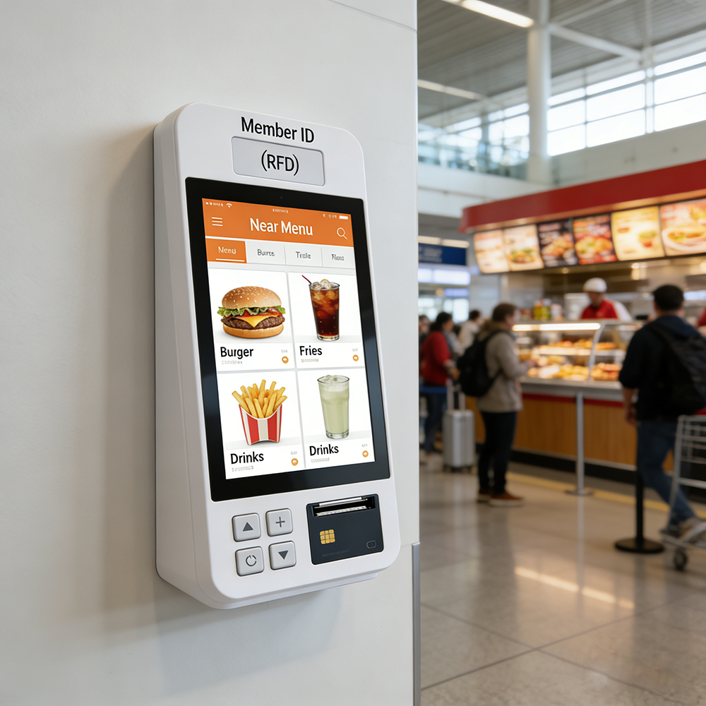 ODM Tablet 7 Inch Restaurants POS Terminal Android Tablet Ordering Kiosk Smart Digital Food Aluminum Kiosk Custom Tablet MID