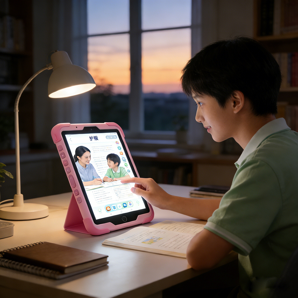 Custom Education Tablets 10 Inches Android WIFI Tablet Pc for Children with Holder Drop-resistance Touch Screen Learning Tablet