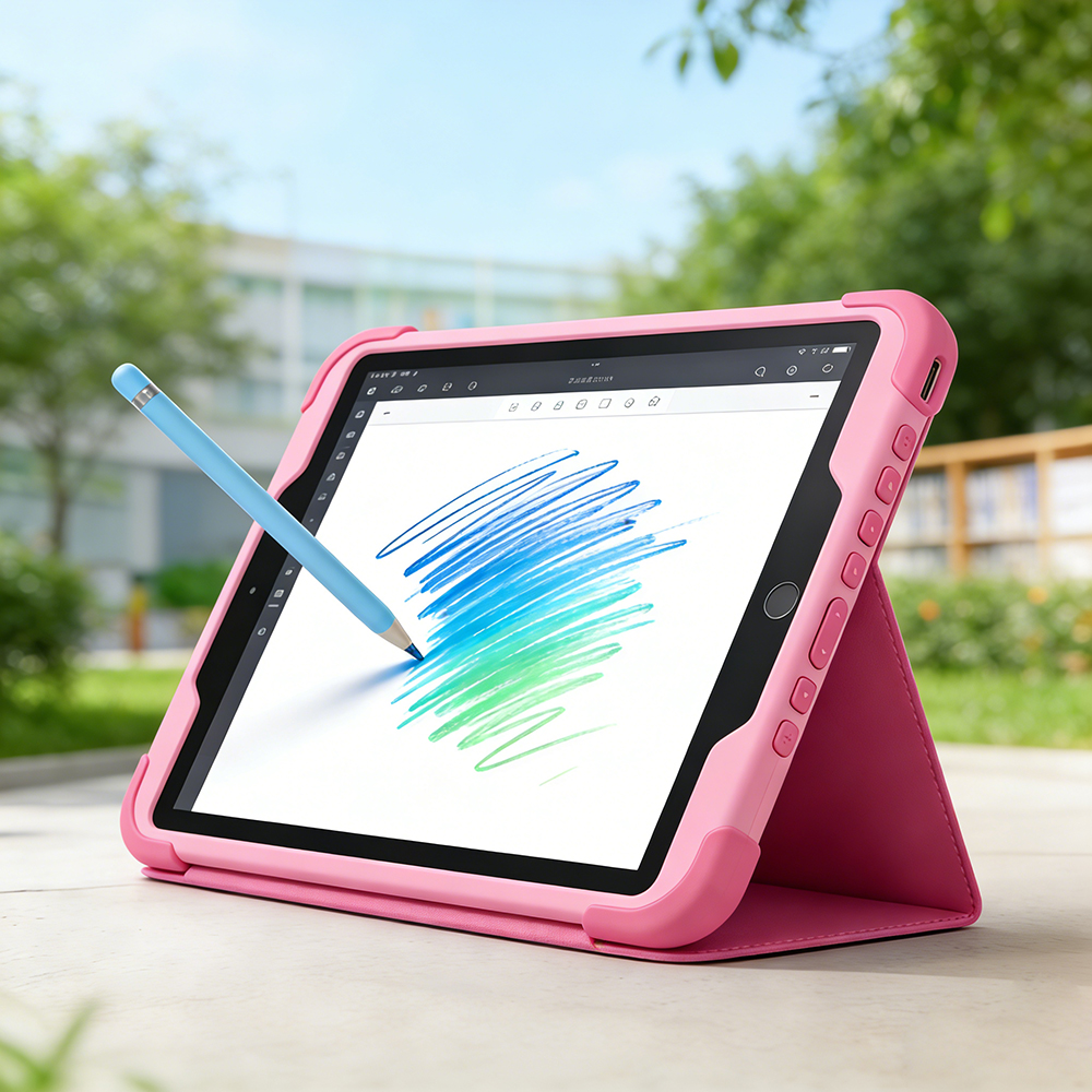 Custom Education Tablets 10 Inches Android WIFI Tablet Pc for Children with Holder Drop-resistance Touch Screen Learning Tablet