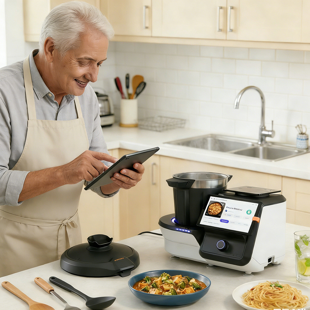 Custom Android Tablet Smart Kitchen Smart Home Android Embedded Screen 7inch 8 Inch Smart Cooker Smart Cooking Machines ODM