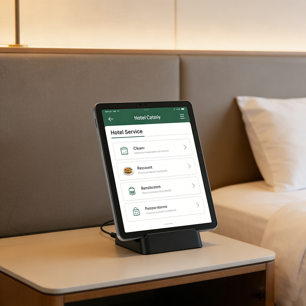 ODM Hotel Control Android Tablet 12 Inch 2K IPS Incell Screen Tablet MTK Unisoc GMS NFC Tablet PC with Charging Cradle Tablet