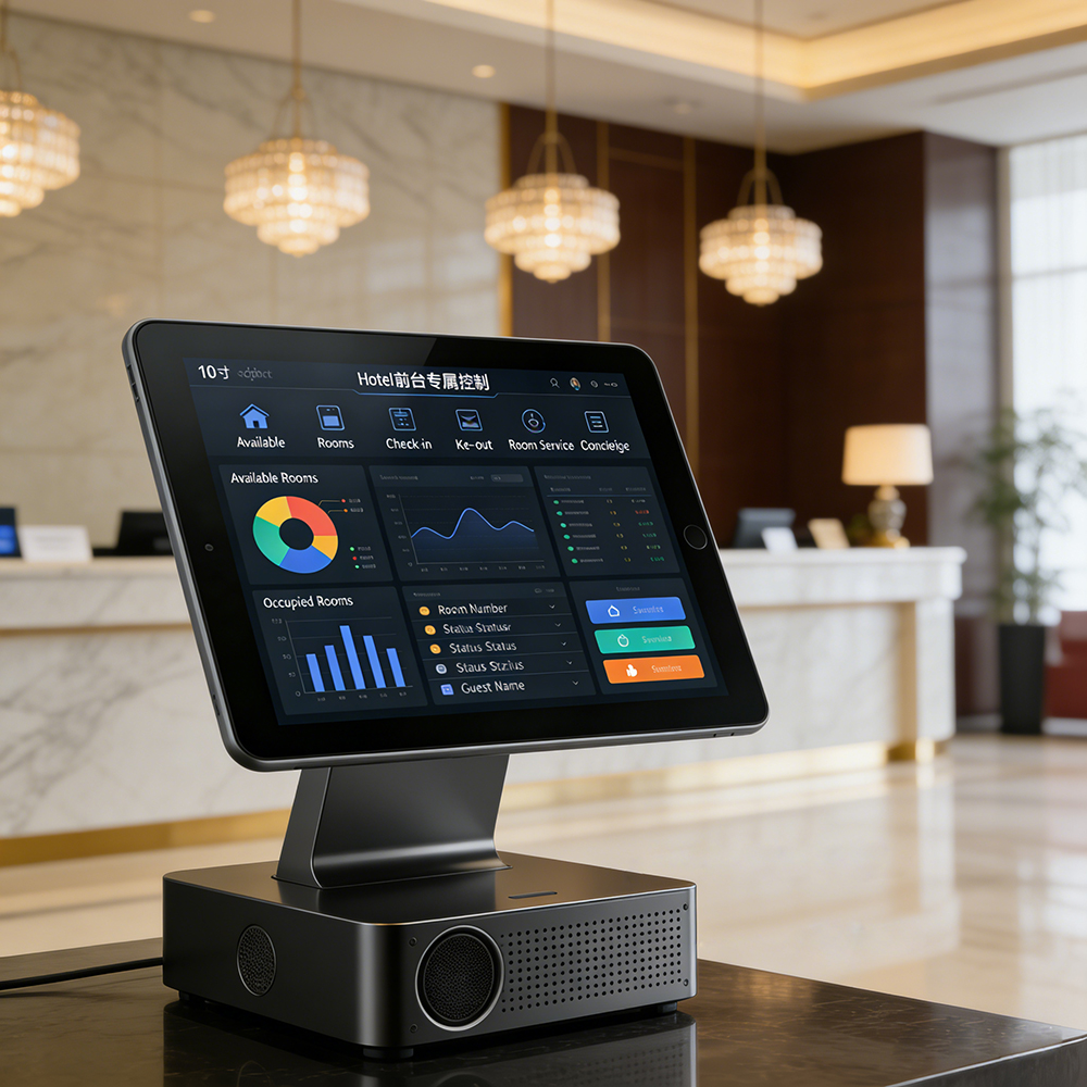 ODM Custom 12.2 Inch Tablet Hotel Restaurant Center Control Cradle POS NFC WIFI 4G Unisoc T620 Android Smart Control Solution