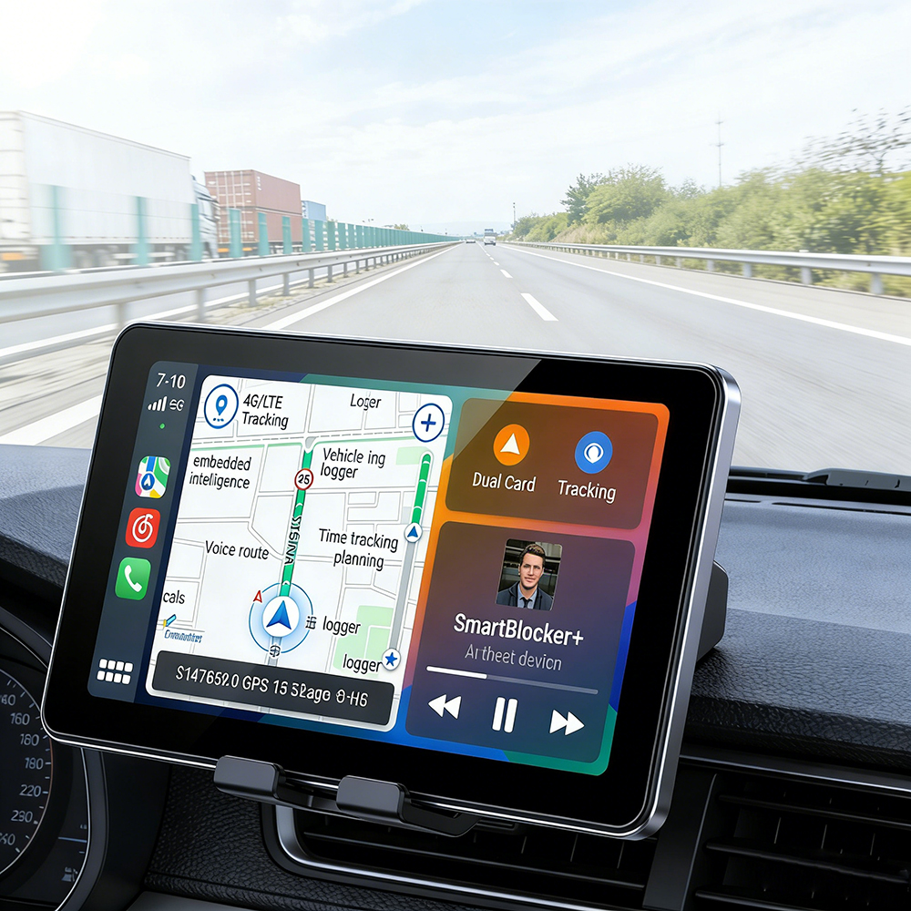 ODM 8Inch Android 14 Vehicle Tablet with GPS OBD2 - 4G LTE Car Monitor, Supports CarPlay/NFC, ODM Logistics Dashboard Tablet Pc