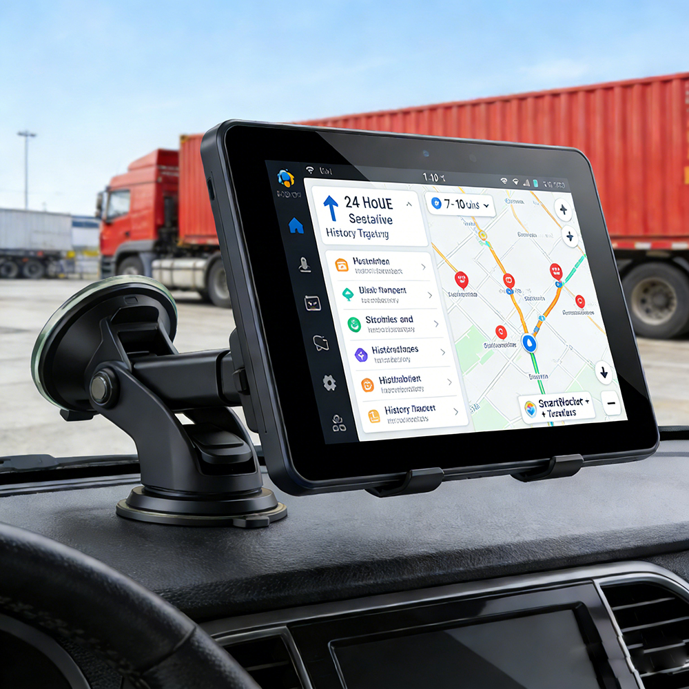 ODM 8Inch Android 14 Vehicle Tablet with GPS OBD2 - 4G LTE Car Monitor, Supports CarPlay/NFC, ODM Logistics Dashboard Tablet Pc