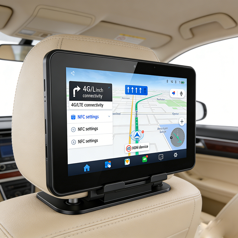 ODM 11 Inch Android Rear Seat Car Monitor Tablet PC with 4G LTE Wif Bt GPS Dual Type C Anti-Glare Screen for Vehicles Tablet