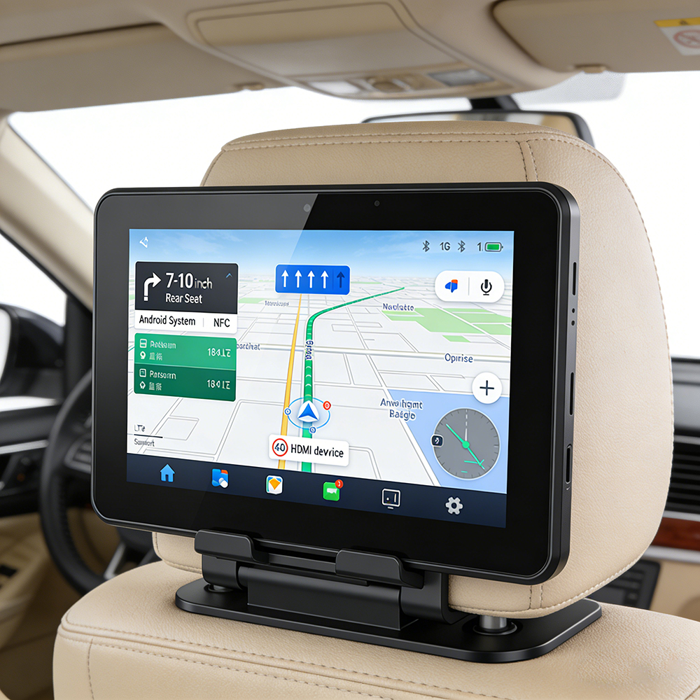 ODM 11 Inch Android Rear Seat Car Monitor Tablet PC with 4G LTE Wif Bt GPS Dual Type C Anti-Glare Screen for Vehicles Tablet