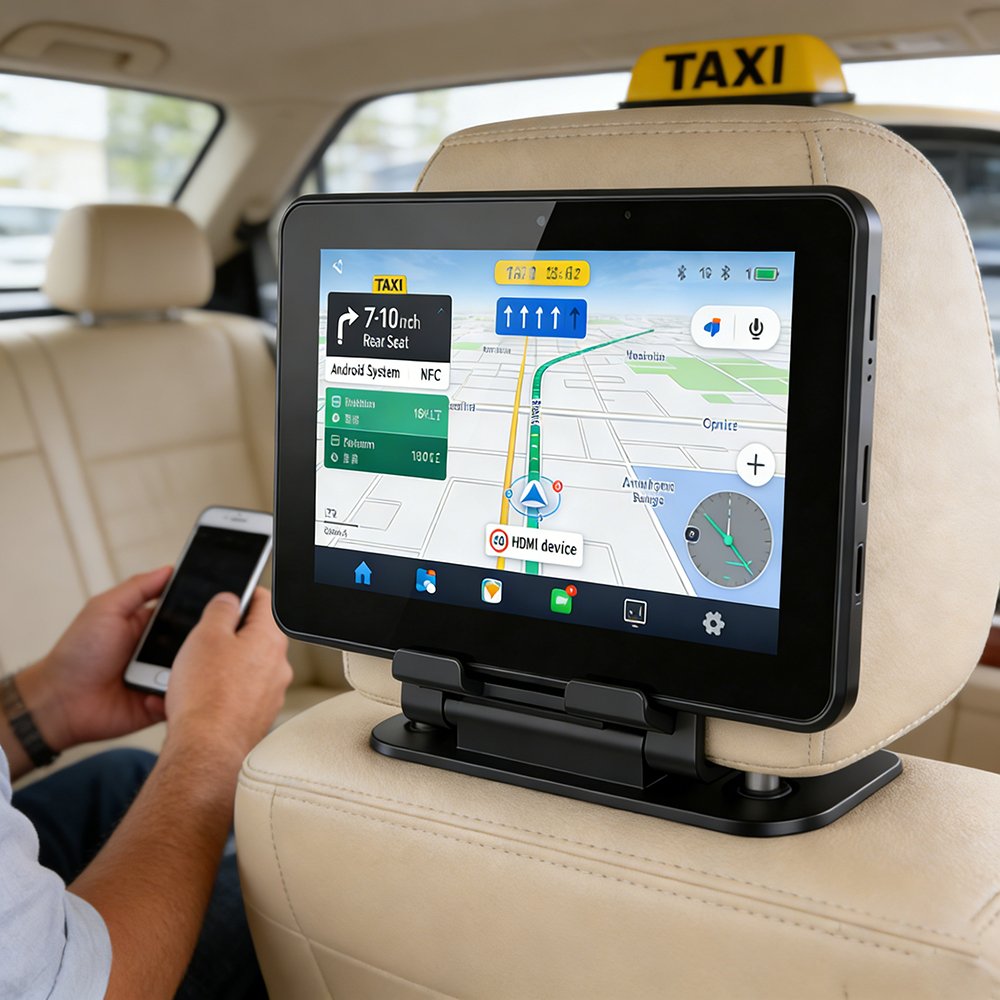 ODM 11 Inch Android Rear Seat Car Monitor Tablet PC with 4G LTE Wif Bt GPS Dual Type C Anti-Glare Screen for Vehicles Tablet